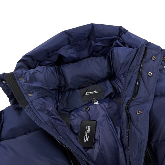 Ralph Lauren RLX Garston Hooded Down Puffer Ski Jacket Mens XXL Navy NWT - Picture 7 of 13